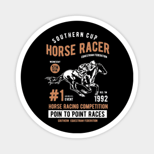 Southern Cup Horse Racer Magnet